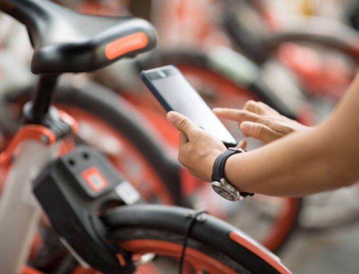 App per sbloccare bici condivisa