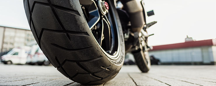 Rear wheel of motorcycle