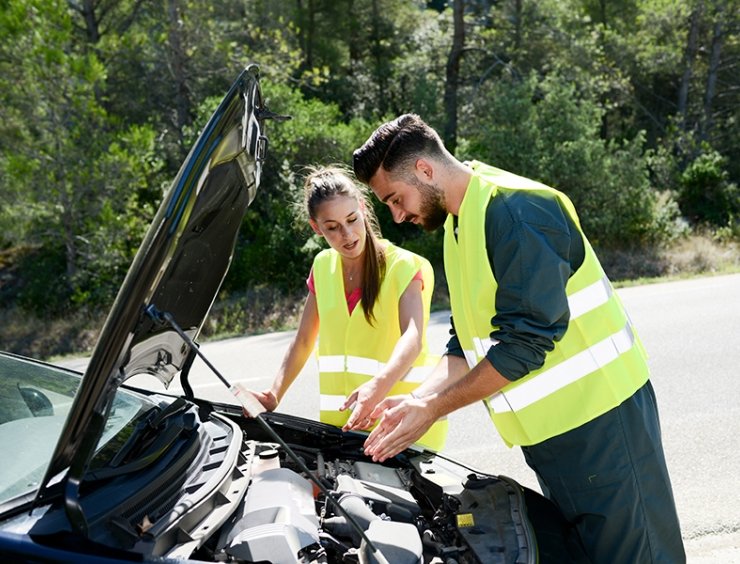 giubbotto catarifrangente auto